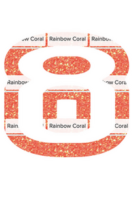 Set Tas nummers Strijkletters Crack Glitter Rainbow Coral Glitter ST - afb. 2