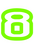 Set Tas nummers Strijkletters Crack Metallics Lime Metallic - afb. 2