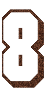 Set Tas nummers Strijkletters Flash Glitter Brons Glitter 452 - afb. 2