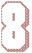 Set Tas nummers Strijkletters Flash Design Leger Roze - afb. 2