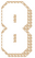 Set Tas nummers Strijkletters Flash Design Leger Beige - afb. 2