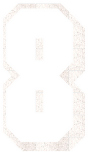 Set Tas nummers Strijkletters Flash Glitter White Glitter 444 - afb. 2