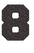 Set Tas nummers Strijkletters Fresh Glitter Black Glitter 458 - afb. 2