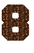 Set Tas nummers Strijkletters Fresh Glitter Bruin - afb. 2