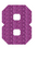 Set Tas nummers Strijkletters Fresh Glitter Lavender 428 - afb. 2
