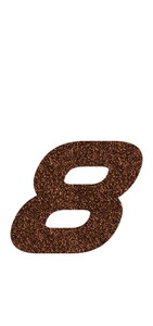 Set Tas nummers Strijkletters Pep Glitter Brons Glitter 452 - afb. 2