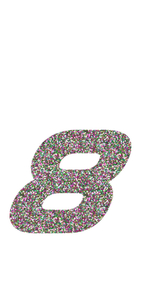 Set Tas nummers Strijkletters Pep Glitter Regenboog Multicolor 453 - afb. 2