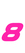 Set Tas nummers Strijkletters Pep Glow in the Dark Roze - afb. 2
