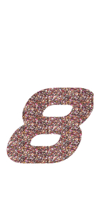 Set Tas nummers Strijkletters Pep Glitter Confetti - afb. 2