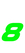 Set Tas nummers Strijkletters Pep Glow in the Dark Groen - afb. 2
