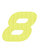 Set Tas nummers Strijkletters Pep Glitter Neon Yellow Glitter 446 - afb. 2