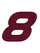 Set Tas nummers Strijkletters Pep Glitter Burgundy  Glitter 422 - afb. 2