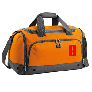 Set Tas nummers Strijkletters Pum Flock Rood - afb. 1