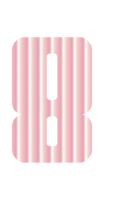 Set Tas nummers Strijkletters Pum Mirror Roze - afb. 2