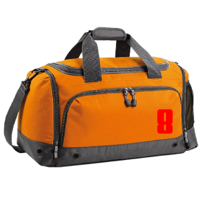 Set Tas nummers Strijkletters Pum Flock Rood - afb. 1