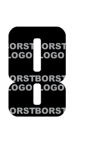 Set Tas nummers Strijkletters Pum Flex BORSTLOGO - afb. 2