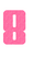 Set Tas nummers Strijkletters Pum Glitter Neon Pink Glitter 448 - afb. 2