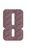 Set Tas nummers Strijkletters Pum Glitter Rose Gold Glitter 486 - afb. 2