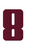 Set Tas nummers Strijkletters Pum Glitter Burgundy  Glitter 422 - afb. 2