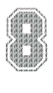 Set Tas nummers Strijkletters SF Design Zebra - afb. 2