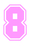 Set Tas nummers Strijkletters SF Flex Neon Roze - afb. 2