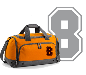 Set Tas nummers Strijkletters SF Flex Bruin - afb. 1