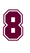 Set Tas nummers Strijkletters SF Flex Burgundy - afb. 2