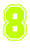 Set Tas nummers Strijkletters SF Flock Neon Geel - afb. 2