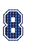 Set Tas nummers Strijkletters SF Holografische Blauw - afb. 2
