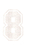 Set Tas nummers Strijkletters SF Glitter White Glitter 444 - afb. 2