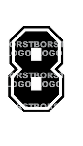 Set Tas nummers Strijkletters SF Flex BORSTLOGO - afb. 2