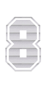 Set Tas nummers Strijkletters SF Glitter Rainbow White 488 - afb. 2