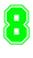 Set Tas nummers Strijkletters SF Glow in the dark Glow in the Dark Groen - afb. 2
