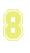 Set Tas nummers Strijkletters SF Glitter Neon Yellow Glitter 446 - afb. 2