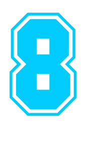 Set Tas nummers Strijkletters SF Glow in the Dark Blauw - afb. 2