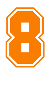 Set Tas nummers Strijkletters SF Glow in the Dark Oranje - afb. 2