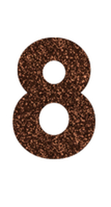 Set Tas nummers Strijkletters Vag Glitter Brons Glitter 452 - afb. 2