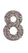 Set Tas nummers Strijkletters Vag Glitter Regenboog Multicolor 453 - afb. 2