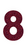 Set Tas nummers Strijkletters Vag Glitter Burgundy  Glitter 422 - afb. 2