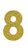 Set Tas nummers Strijkletters Vag Glitter Light Gold Glitter 425 - afb. 2