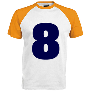 Shirt incl opdruk 8 Flex Donker Marine Blauw - afb. 1