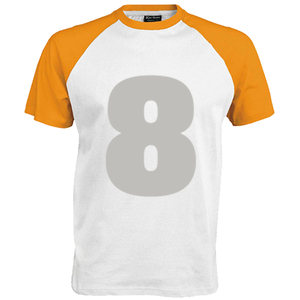 Shirt incl opdruk 8 Flex Heather Grijs - afb. 1