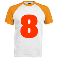 Shirt incl opdruk 8 Flex Licht Rood