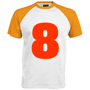 Shirt incl opdruk 8 Flex Licht Rood - afb. 1