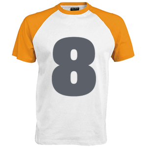 Shirt incl opdruk 8 Flex Licht Graphiet - afb. 1