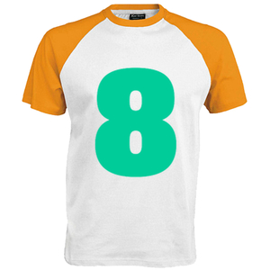 Shirt incl opdruk 8 Flex Aquagroen - afb. 1