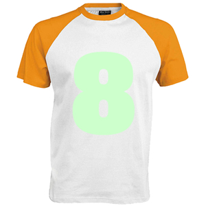 Shirt incl opdruk 8 Flex Mint Groen - afb. 1