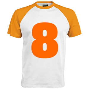 Shirt incl opdruk 8 Flex Oranje - afb. 1