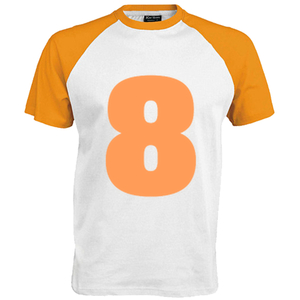 Shirt incl opdruk 8 Flex Pastel Oranje - afb. 1