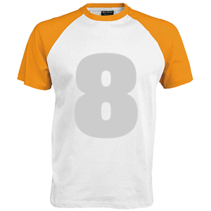 Shirt incl opdruk 8 Flex Zilver - afb. 1